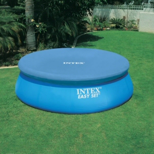 Krycí plachta kruh 3 m na bazén průměru 2,5 m - Modrá